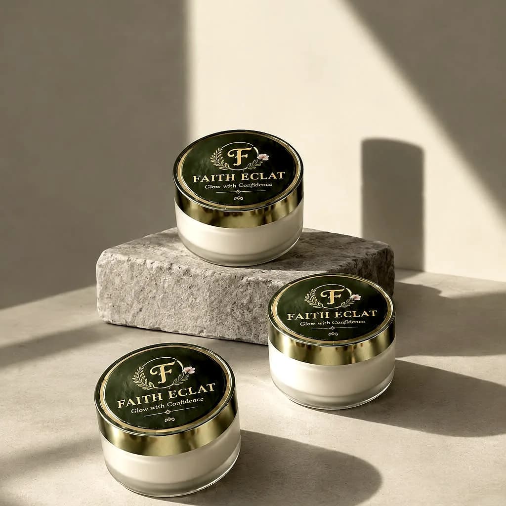 Faith Éclat Glow Cream jars, the beginning of the story